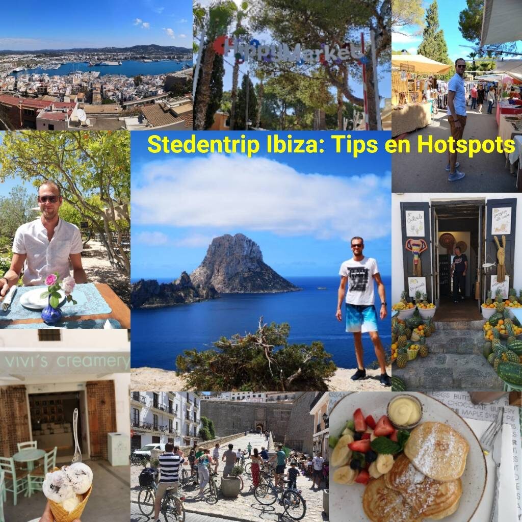 Op deze foto zie je al mijn fotos van mijn Stedentrip Ibiza