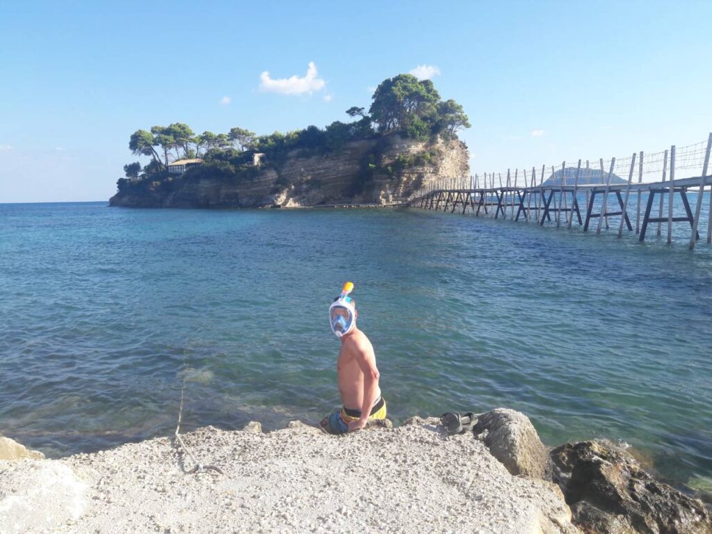 Op deze foto zie je Cameo Island in Zakynthos 